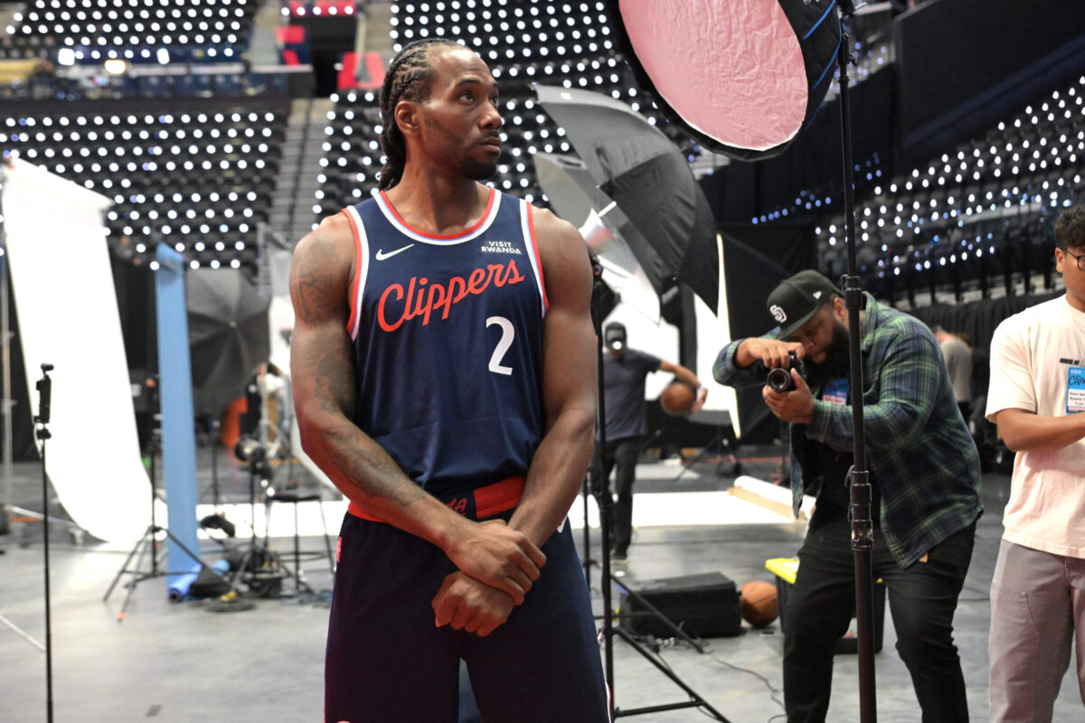 Kawhi Leonard al Media Day 2025 dei Los Angeles Clippers