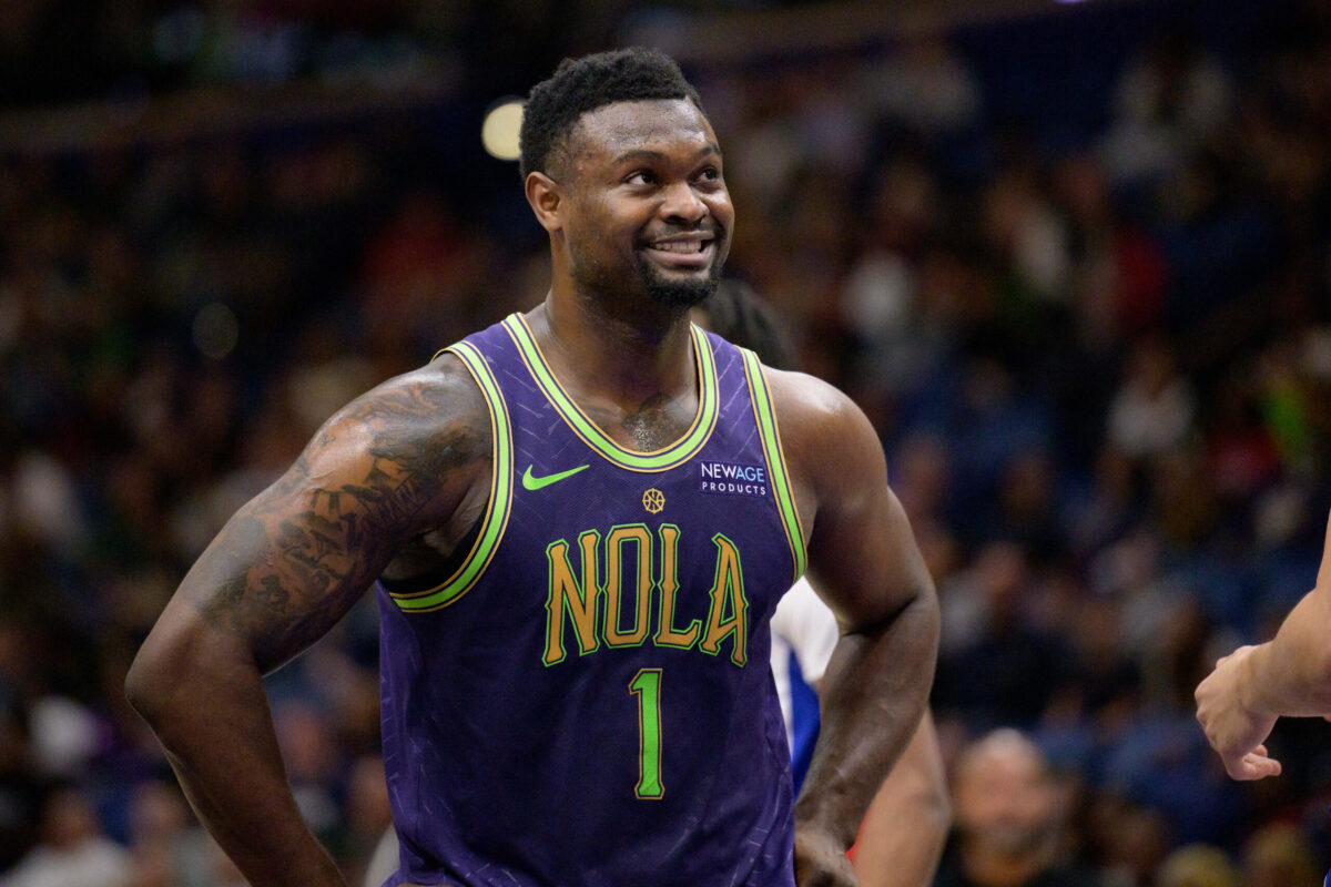 Zion Williamson con la maglia dei New Orleans Pelicans