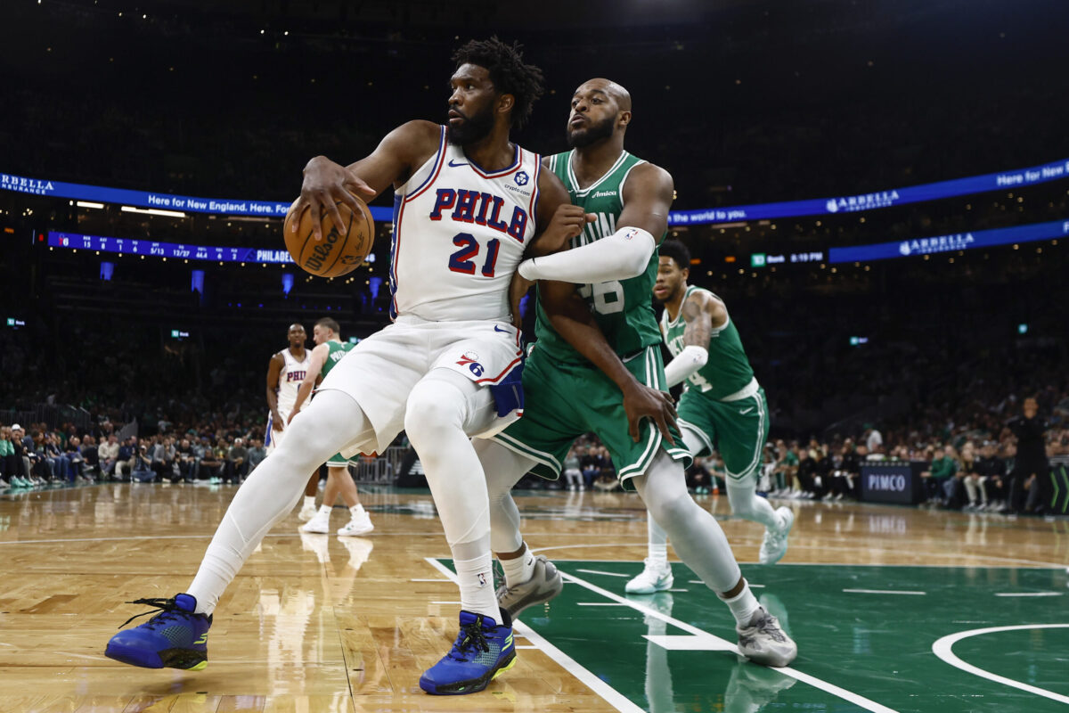 Joel Embiid al Season Opener 2025/26 contro I Boston Celtics