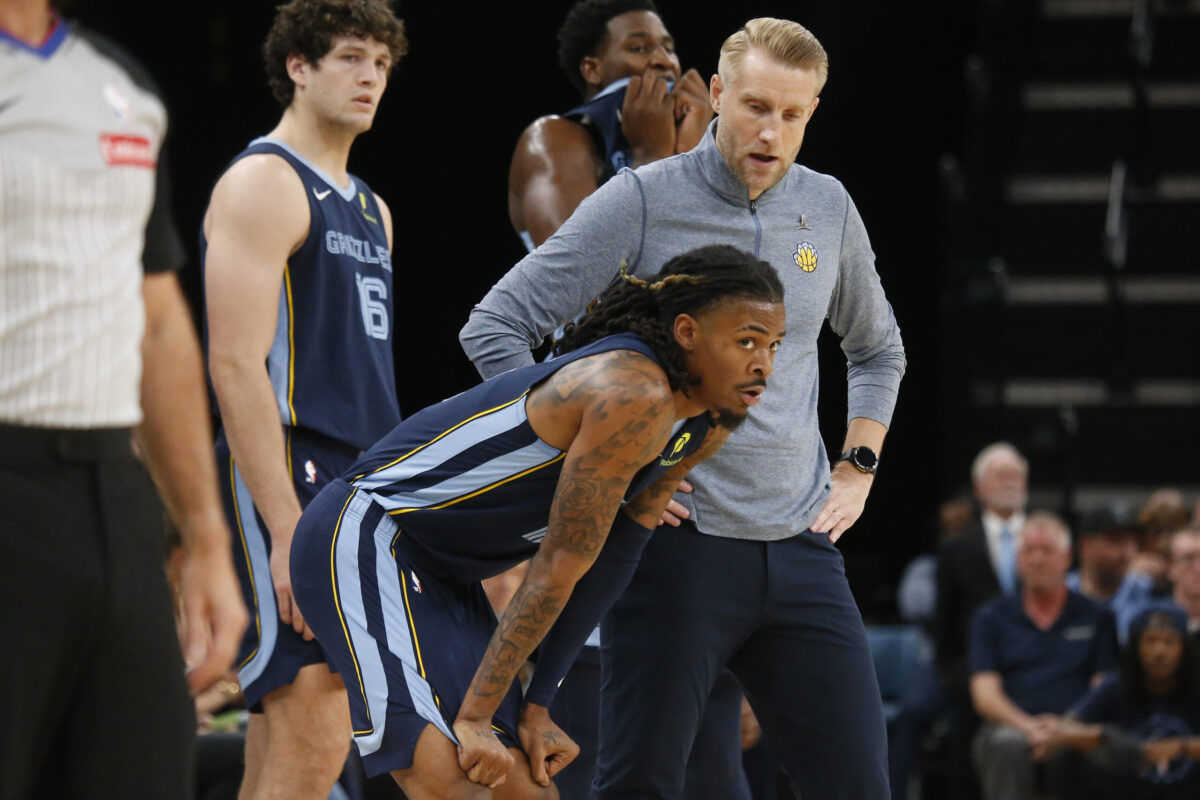 Ja Morant in azione con i Memphis Grizzlies
