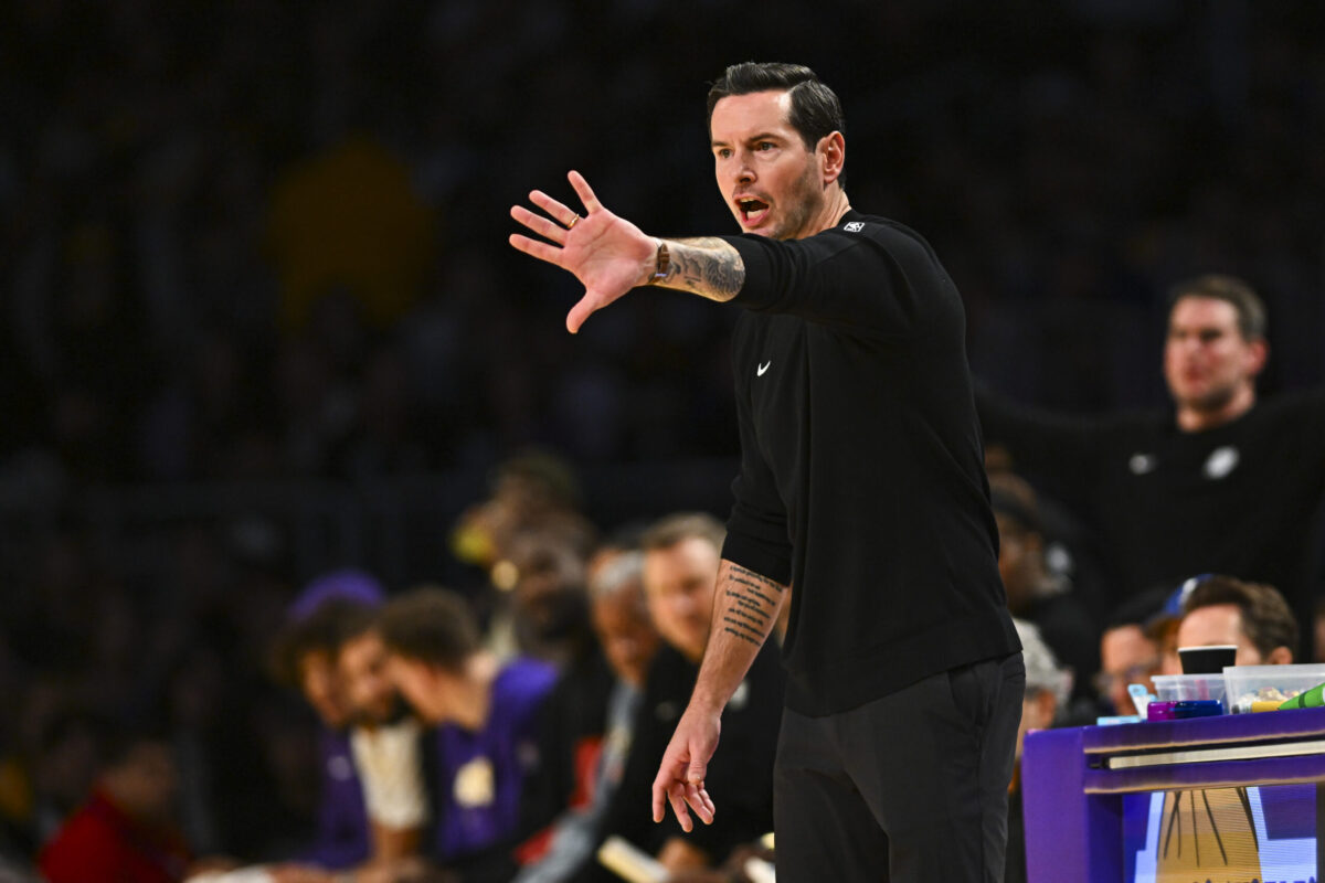 JJ Redick in azione con i Los Angeles Lakers