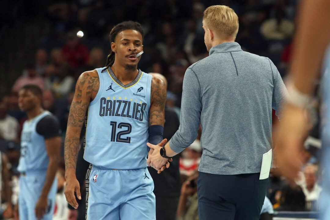 Ja Morant con la maglia dei Memphis Grizzlies