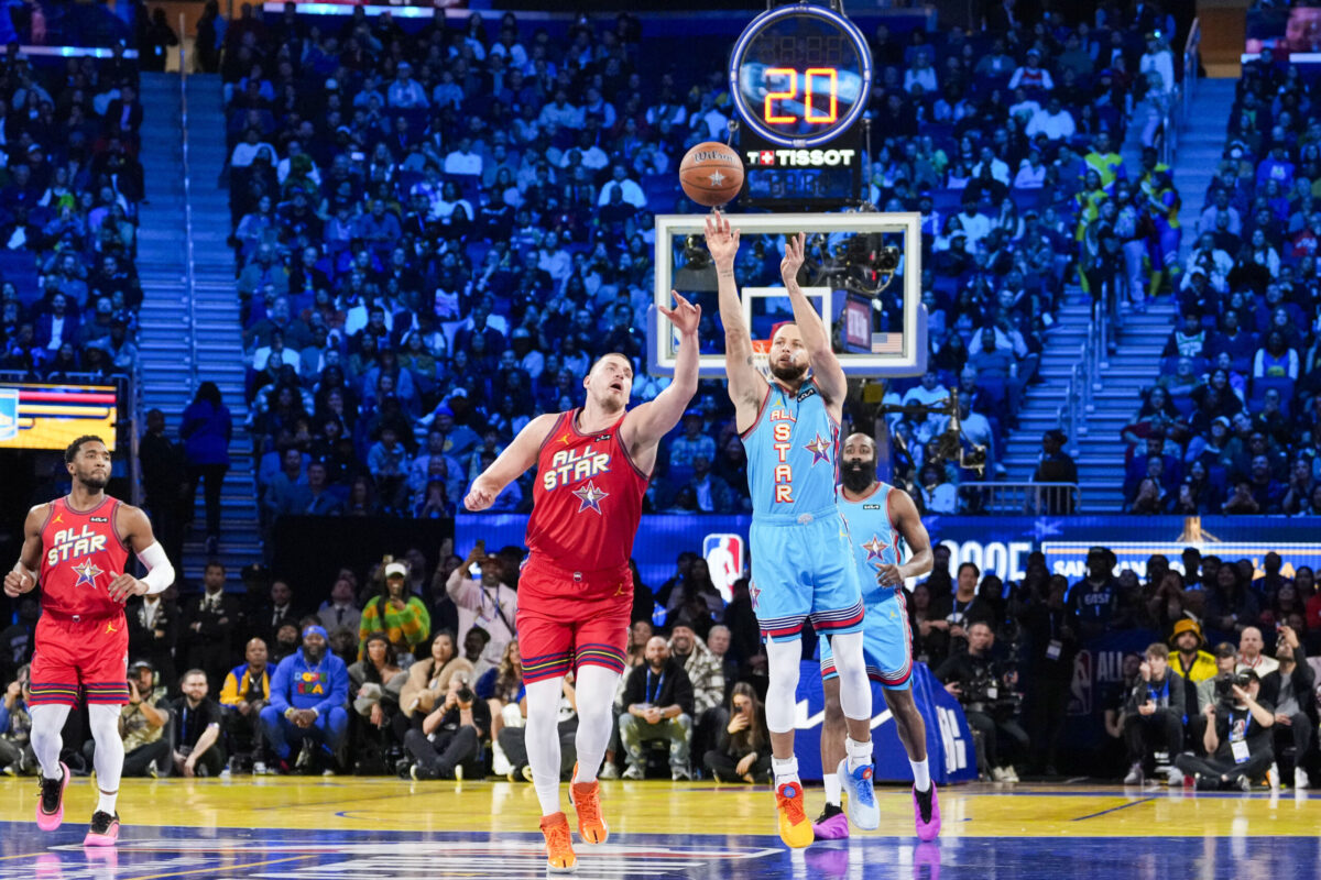 Nikola Jokic Stephen Curry NBA All Star Game