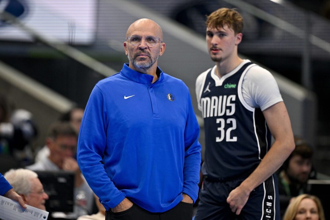 Jason Kidd con Cooper Flagg, coach e ala dei Dallas Mavericks