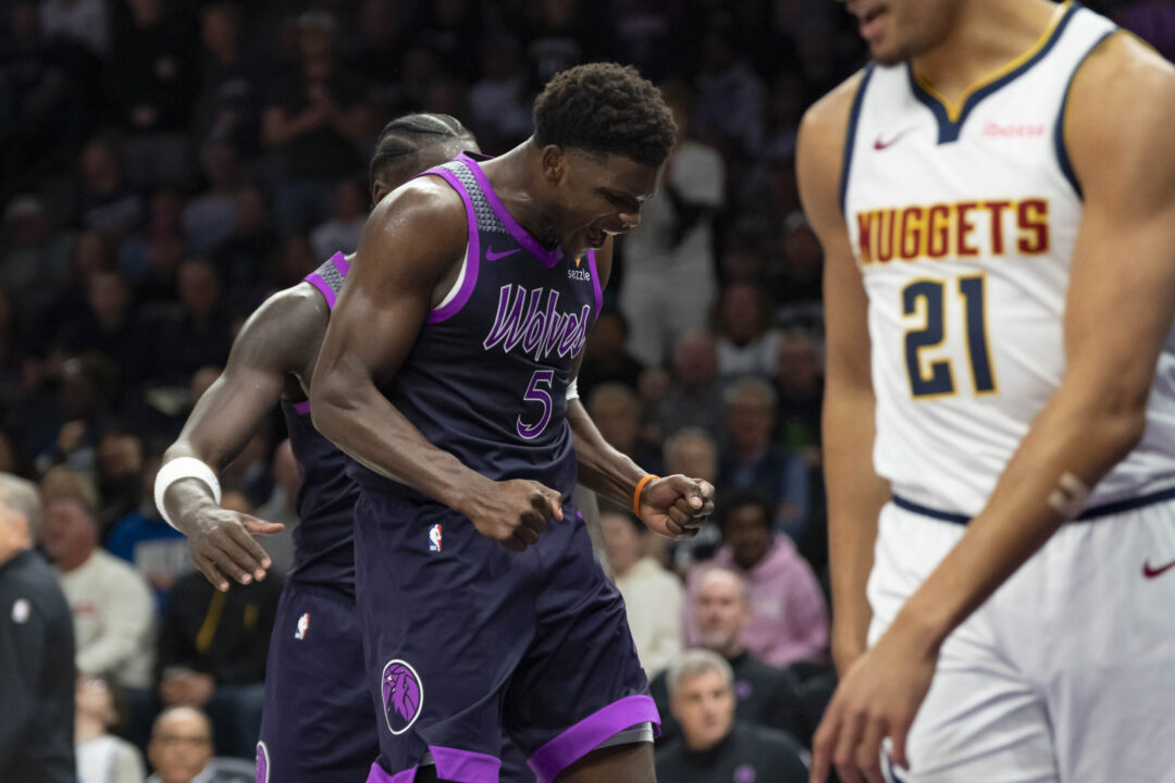Anthony Edwards con la maglia dei Minnesota Timberwolves
