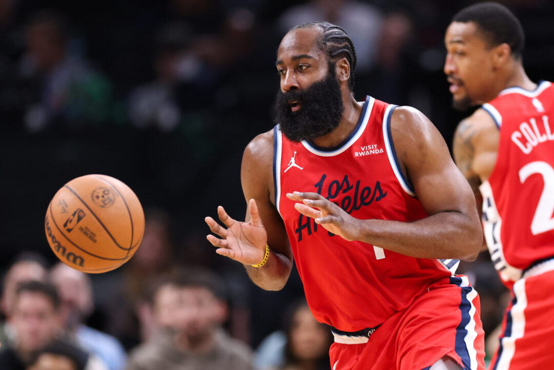 James Harden in azione con la maglia dei Los Angeles Clippers