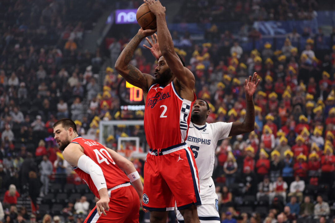 Kawhi Leonard, Los Angeles Clippers, al tiro contro i Grizzlies