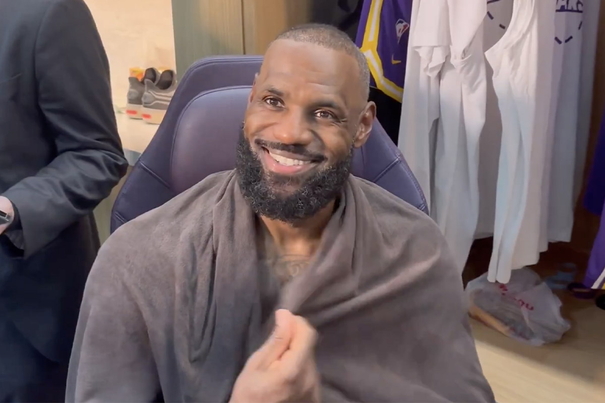 LeBron James nel post partita di Lakers-Suns