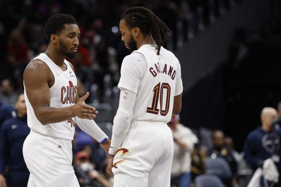 Donovan Mitchell e Darius Garland in maglia Cleveland Cavaliers