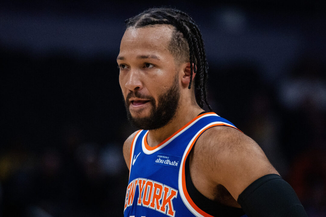 Jalen Brunson con la maglia dei New York Knicks