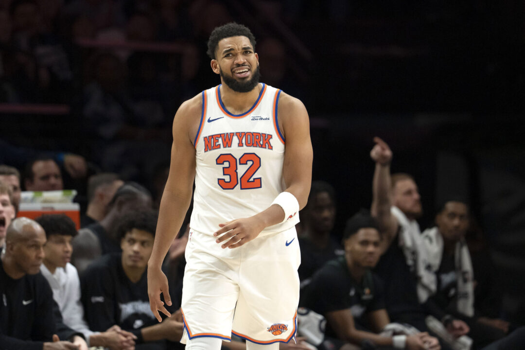 Karl-Anthony Towns in maglia New York Knicks