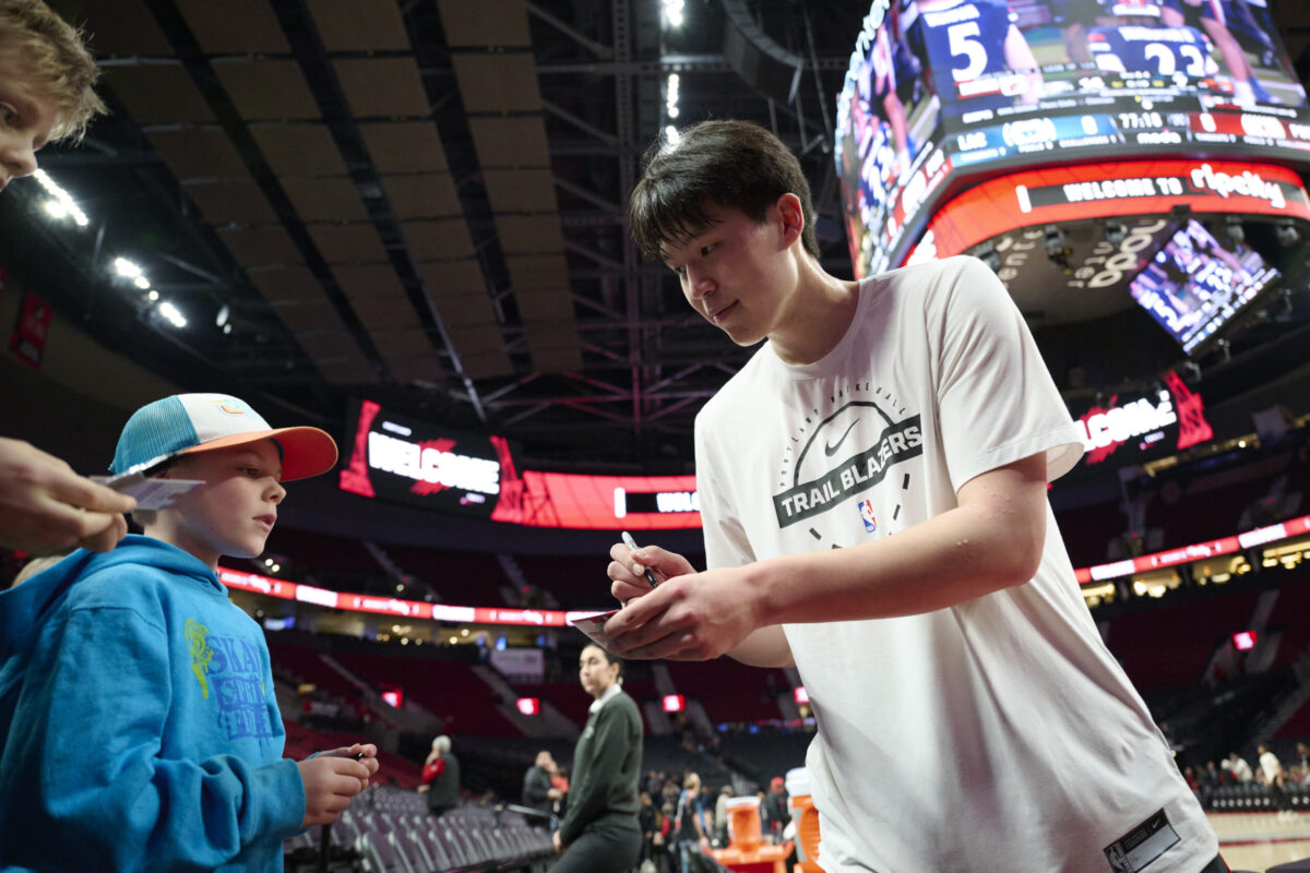 Yang Hansen NBA Blazers