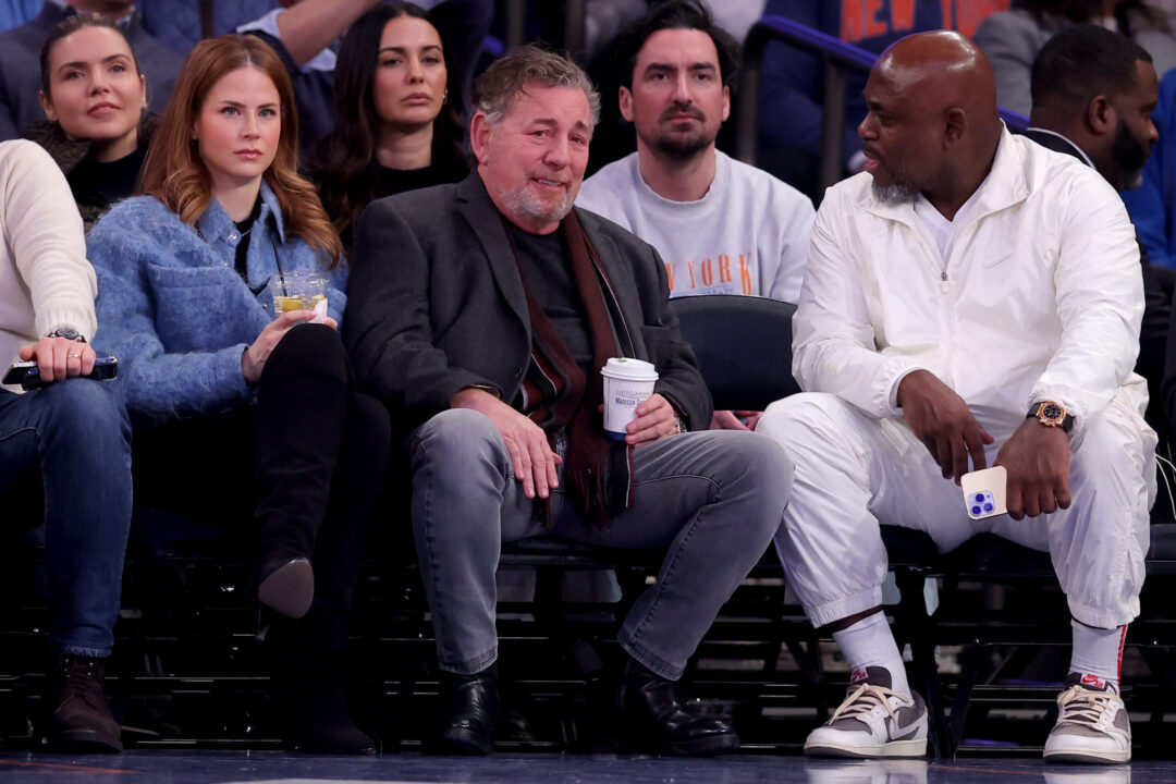 James Dolan, seduto in prima fila al Madison Square Garden