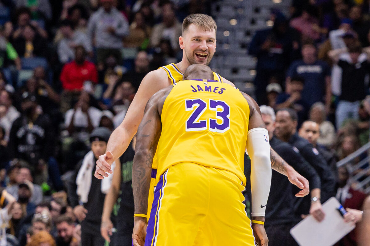 LeBron James Luka Doncic Lakers
