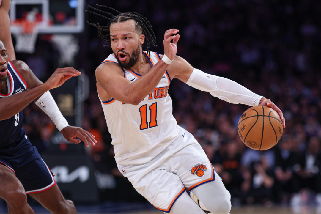 Jalen Brunson, in azione con la maglia dei Knicks