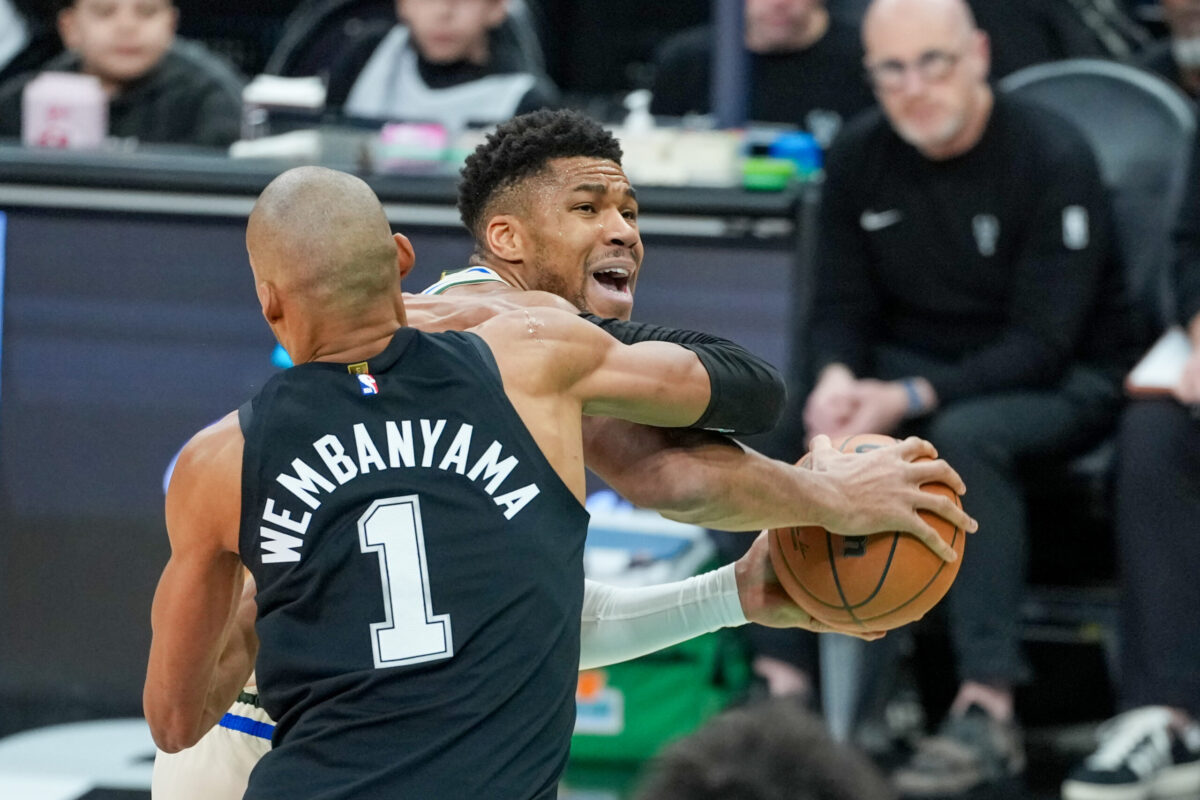 Victor Wembanyama Giannis Antetokounmpo