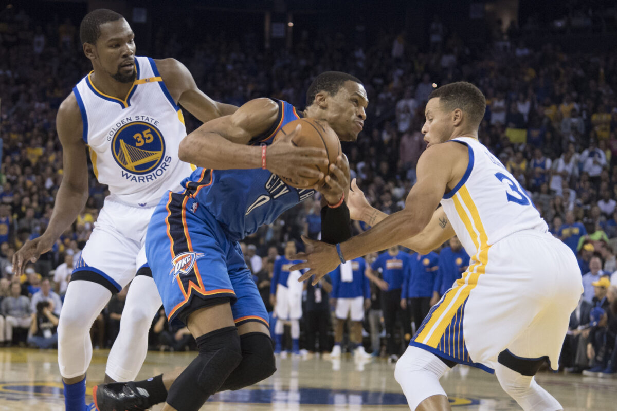 Kevin Durant, Russell Westbrook, Stephen Curry NBA