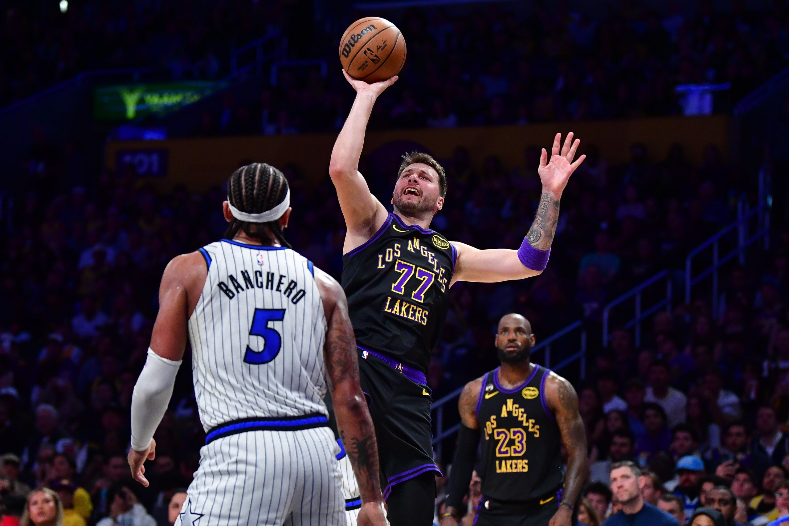 Luka Doncic Paolo Banchero LeBron James