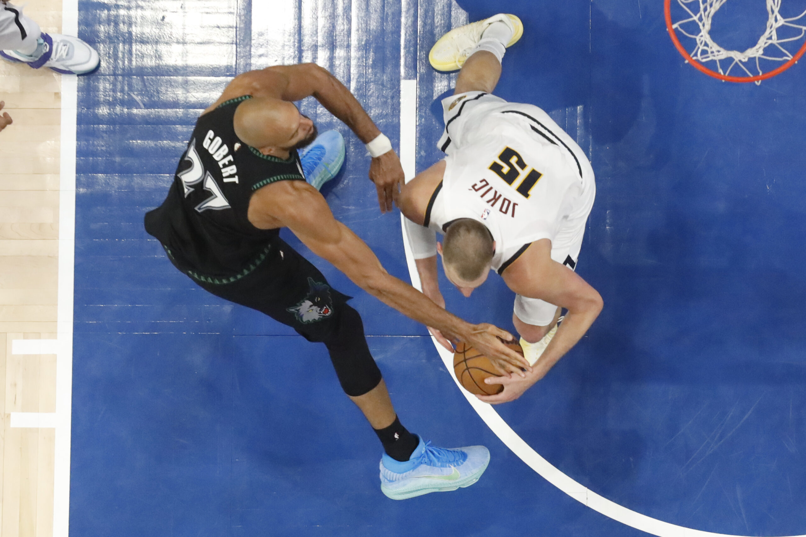 Nikola Jokic Rudy Gobert Playoff NBA