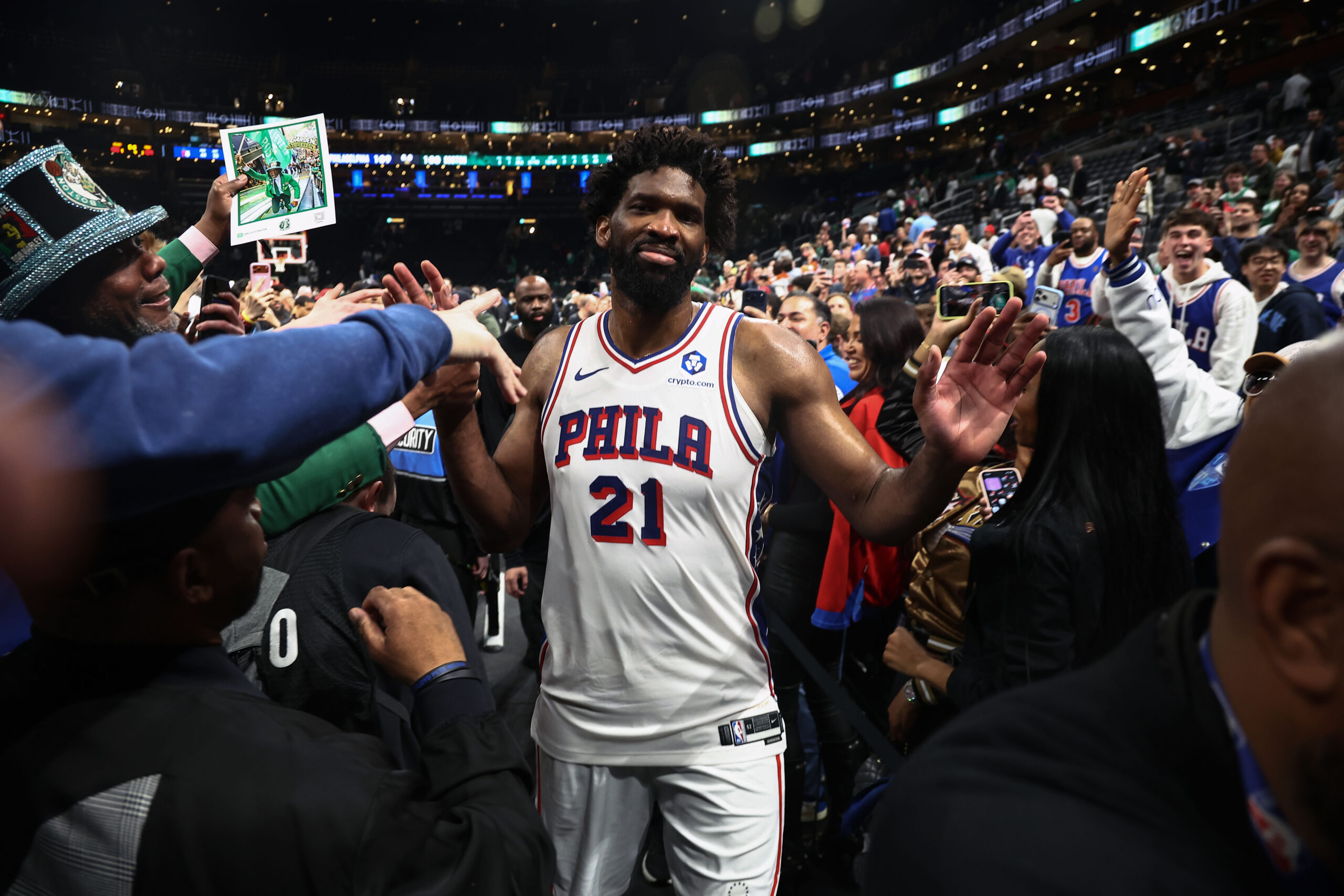 Joel Embiid NBA Playoff 2026 TD Garden