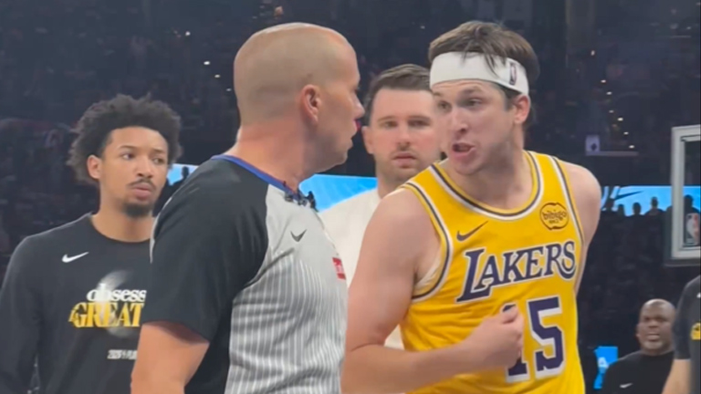 Austin Reaves Vs referees NBA Playoff 2026
