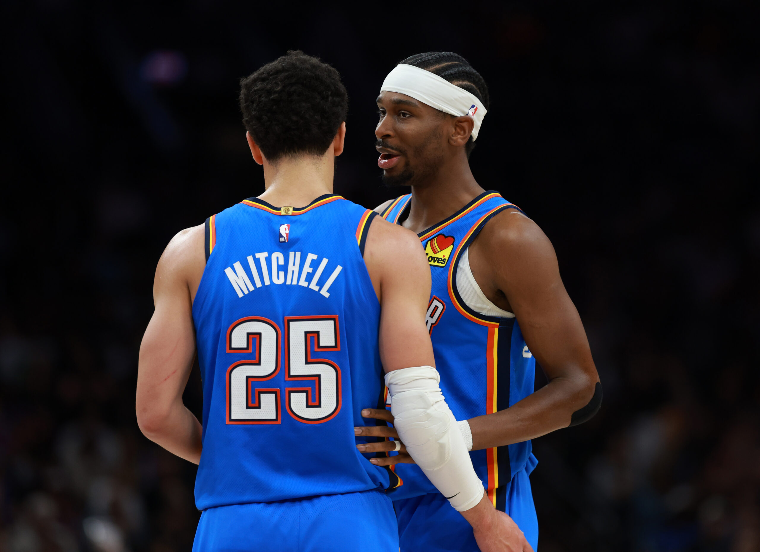 Shai Gilgeous-Alexander Ajay Mitchell Playoff NBA 2026