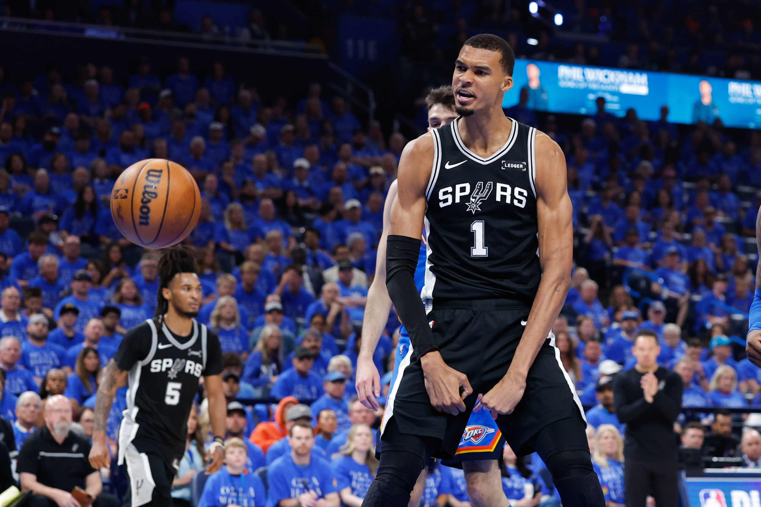 Victor Wembanyama NBA Playoff Thunder