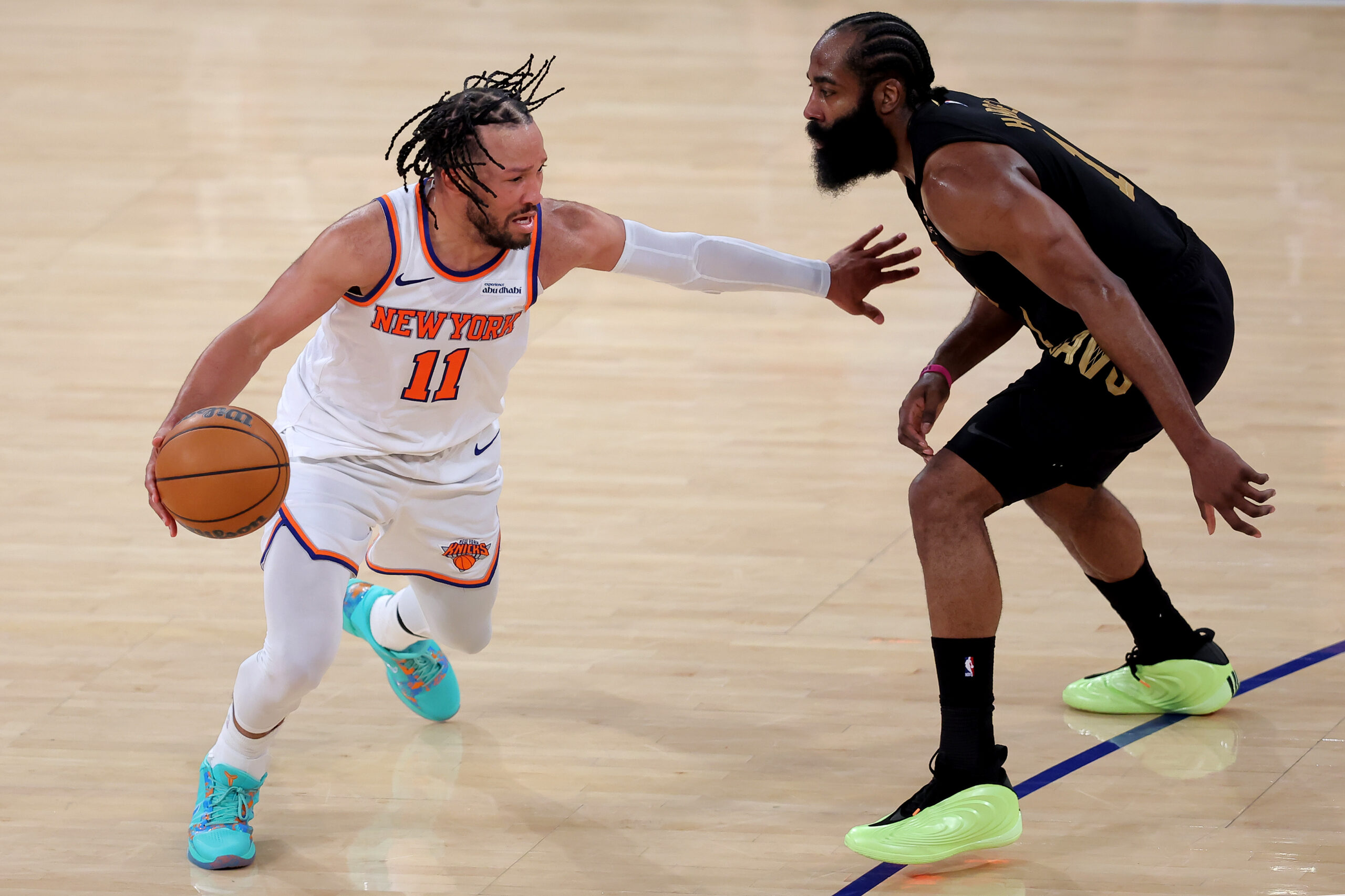 James Harden Jalen Brunson Playoff NBA