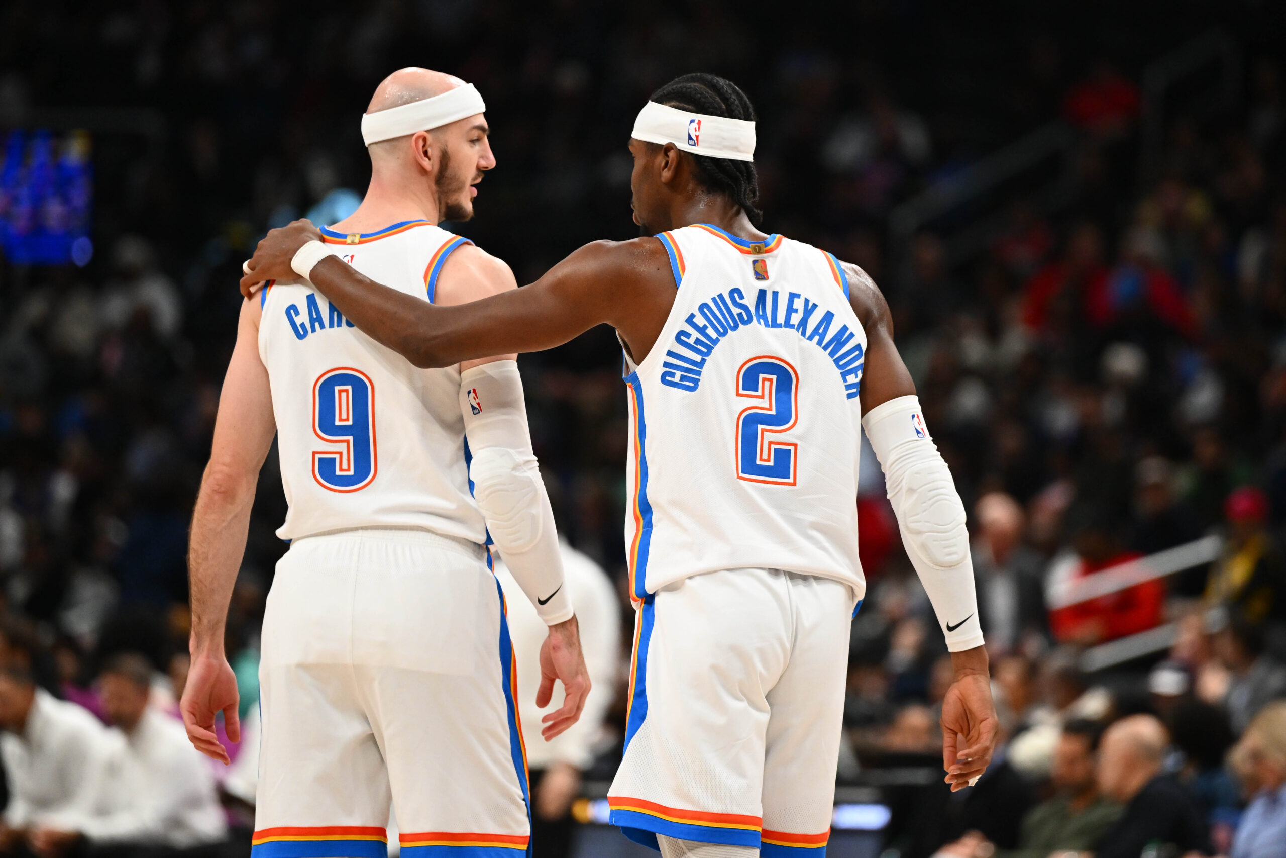 Alex Caruso Shai Gilgeous-Alexander Thunder Playoff NBA 2026