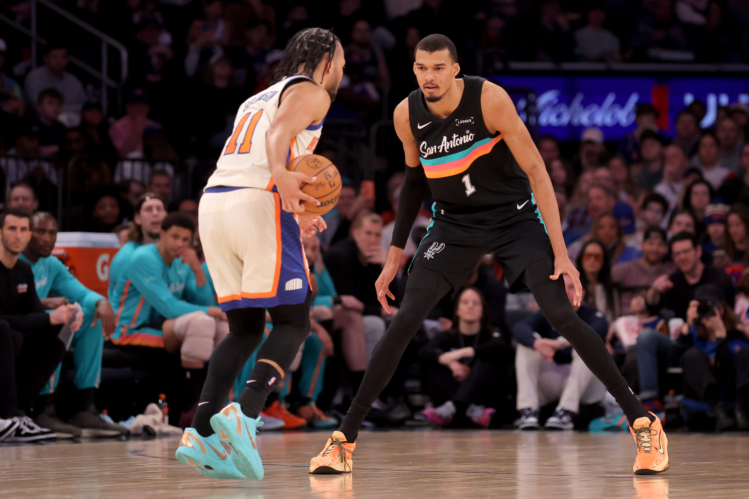 Jalen Brunson Victor Wembanyma NBA Finals Knicks Spurs