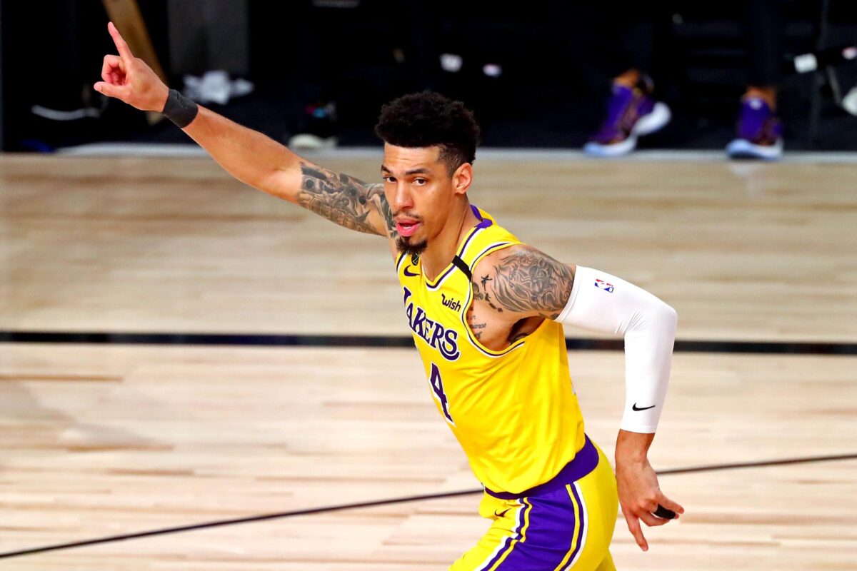 Danny Green con la maglia dei Lakers nella Bolla di Orlando (2020)