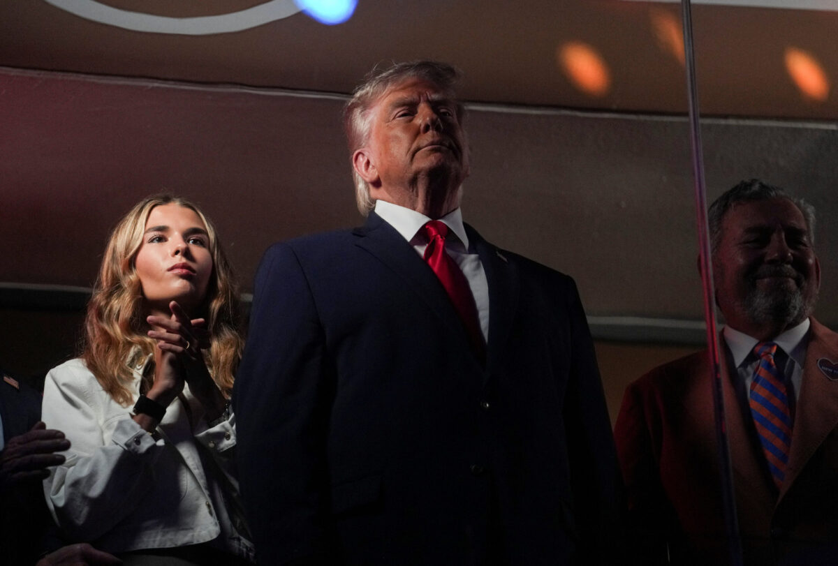 Donald Trump, Presidente degli Stati Uniti d'America, presente al Madison Square Garden per Gara 3 delle NBA Finals tra Spurs e Knicks
