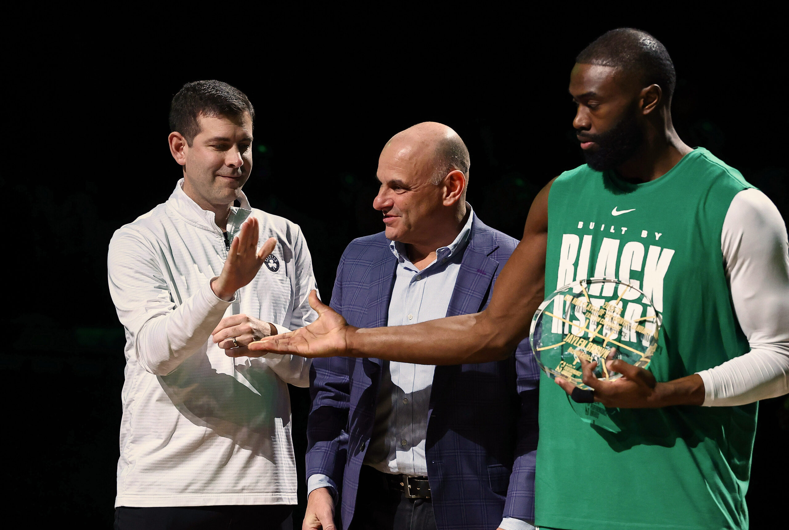 Brad Stevens Jaylen Brown Boston Celtics
