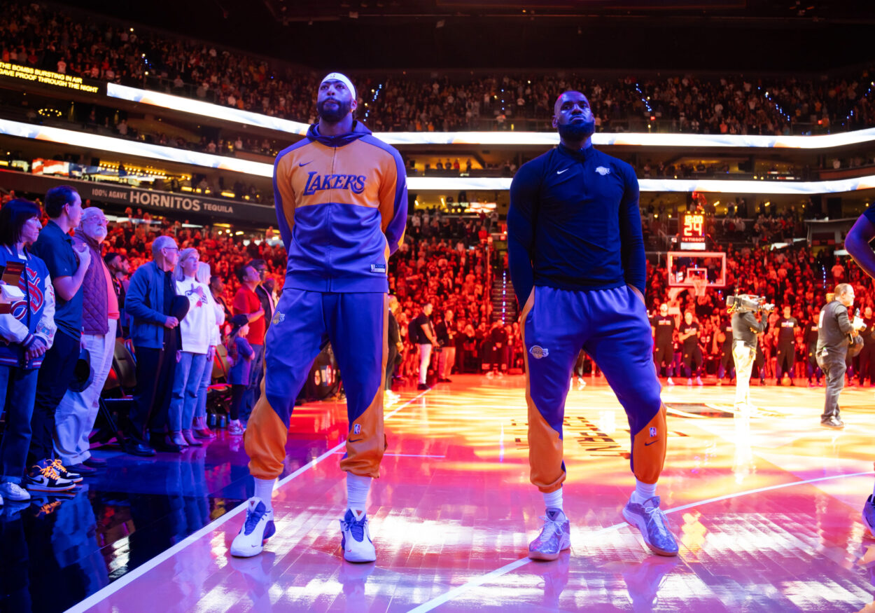 Anthony Davis LeBron James Warriors