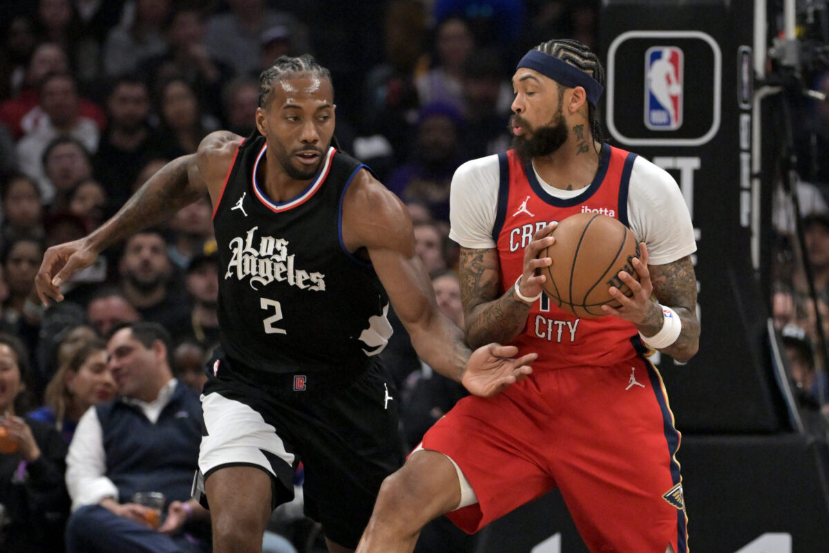 Kawhi Leonard difende su Brandon Ingram