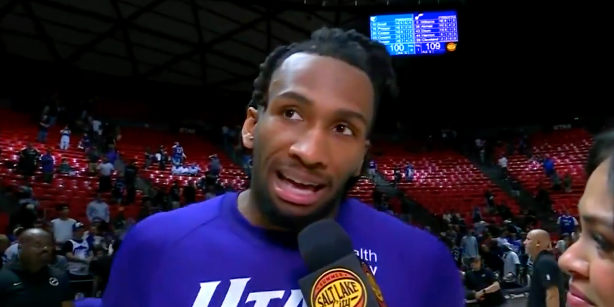 Darryn Peterson nell'intervista post gara alla Summer League