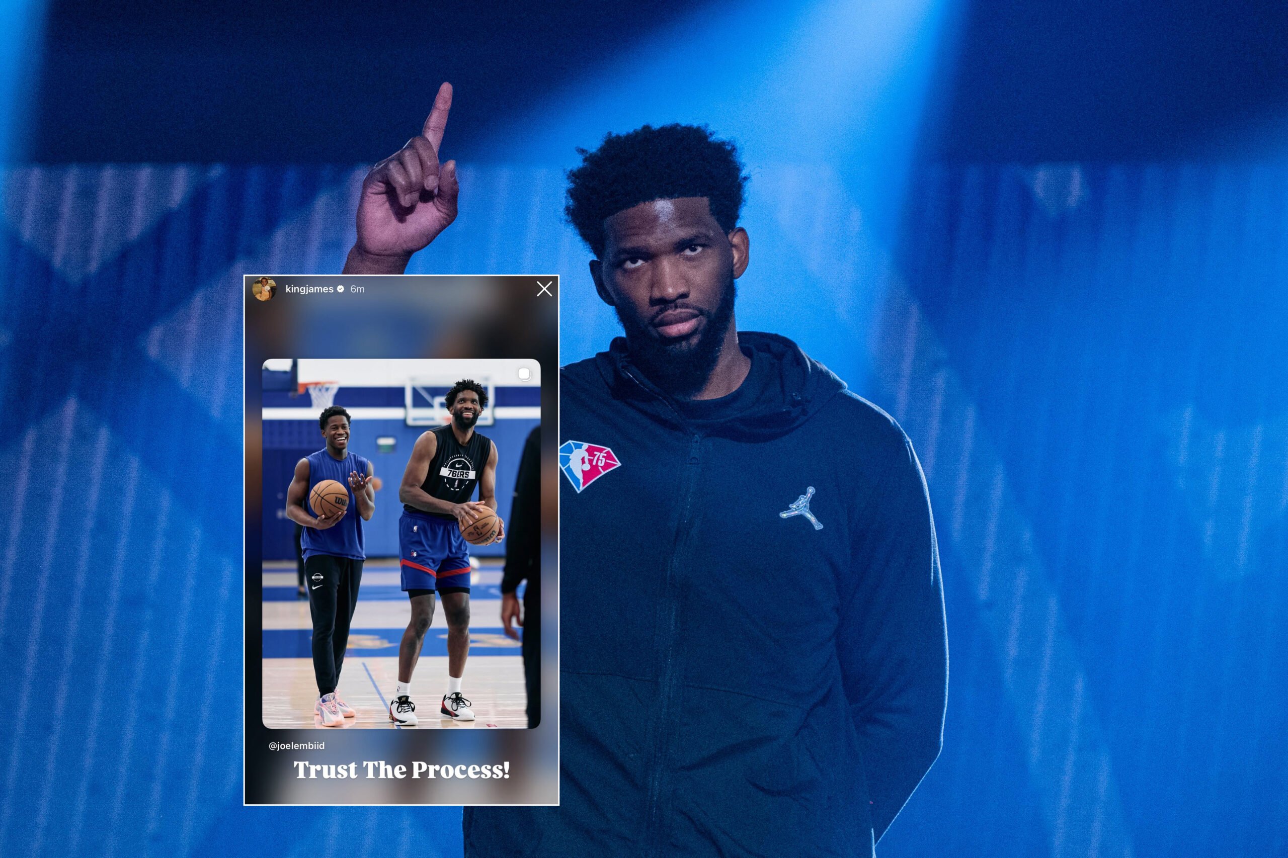 LeBron James Joel Embiid Trust the process