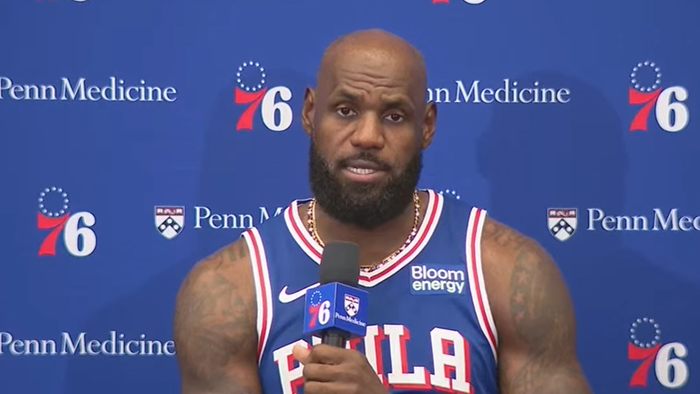 LeBron James 76ers Media Day