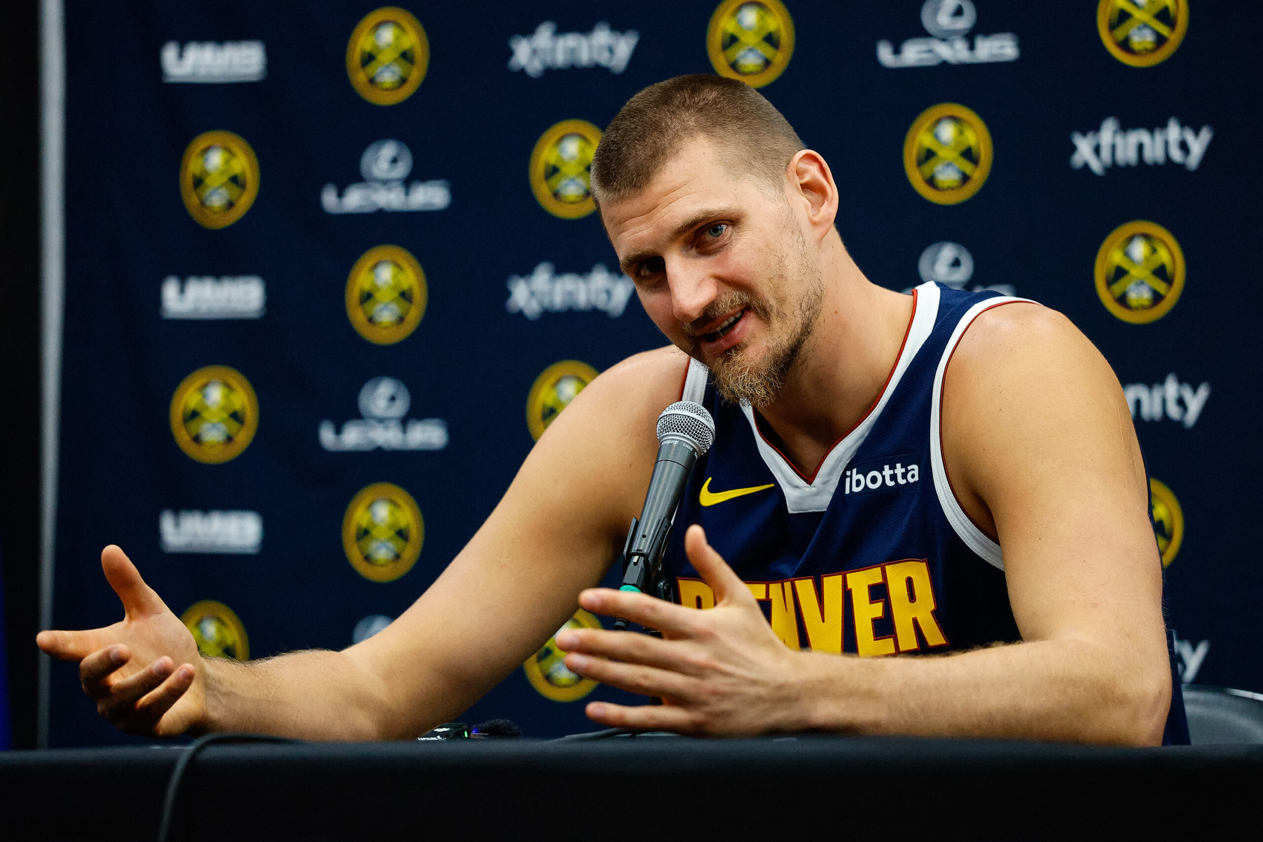 NIkola Jokic Media Day Nuggets NBA