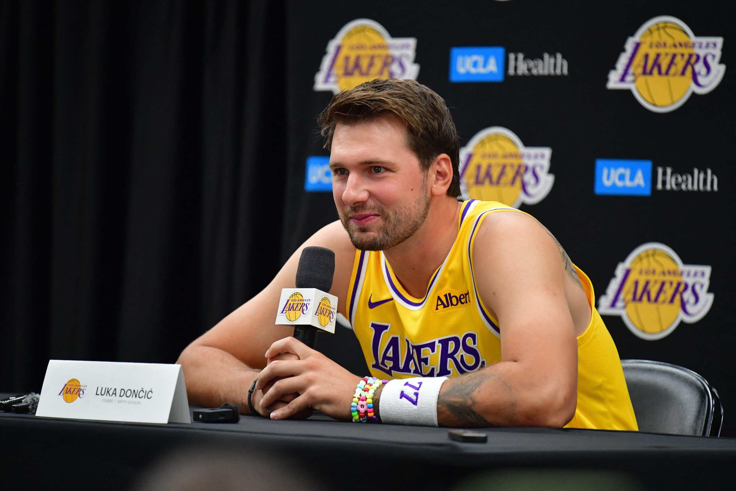 Nikola Jokic Media Day Lakers