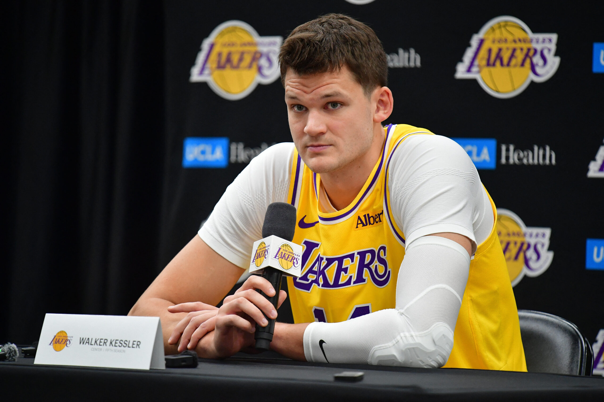 Walker Kessler Los Angeles Lakers Media Day