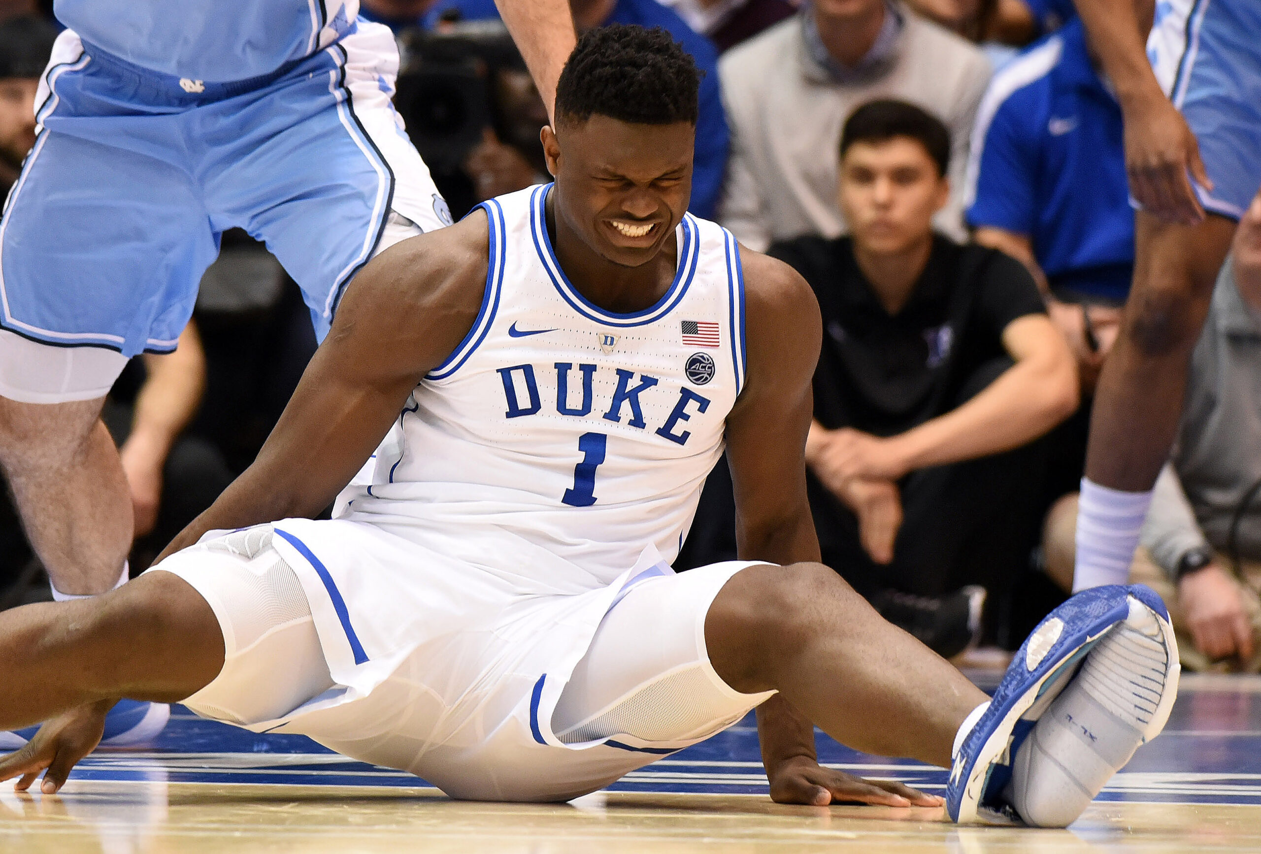 Zion Duke Vs North Caroline shoe blowout