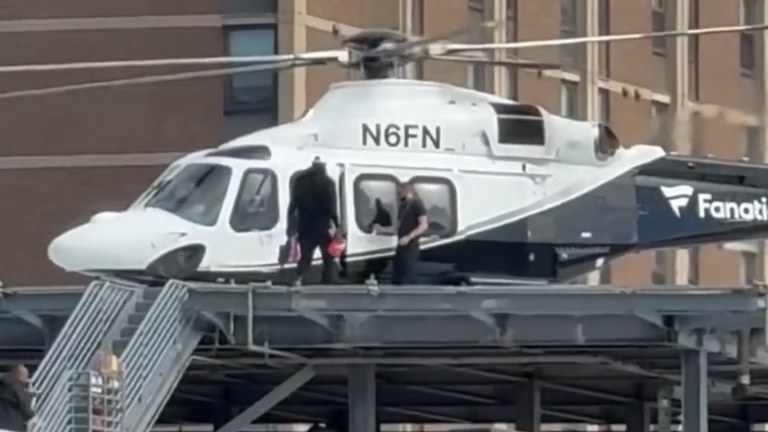 LeBron James helicopter