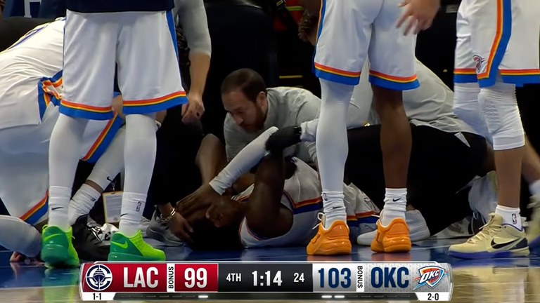 Jalen Williams Injury vs Clippers